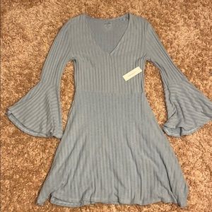 NWT Francesca’s Powder-Blue Skater Dress size: L